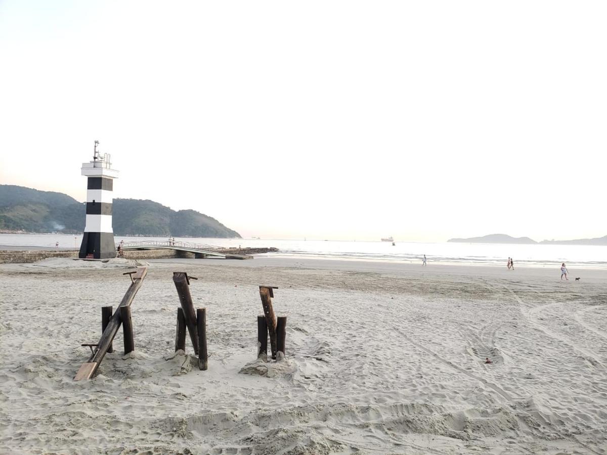 Apartamento Pes Na Areia Santos  Buitenkant foto